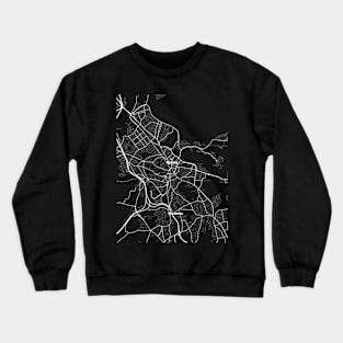 Quincy Massachusetts Map | Map Of Quincy Massachusetts | Quincy Map Crewneck Sweatshirt